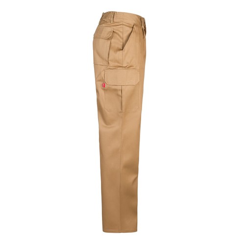 natural VL MABON. Pantalón multibolsillos de sarga (200g/m²), en algodón (35%) y poliéster (65%)