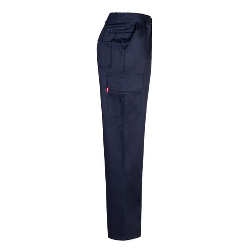 VL MABON. Pantalón multibolsillos de sarga (200g/m²), en algodón (35%) y poliéster (65%)