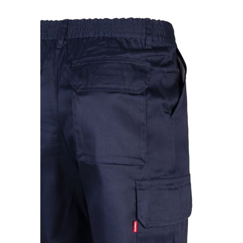 VL MABON. Pantalón multibolsillos de sarga (200g/m²), en algodón (35%) y poliéster (65%)