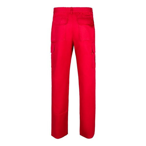 red VL MABON. Pantalón multibolsillos de sarga (200g/m²), en algodón (35%) y poliéster (65%)