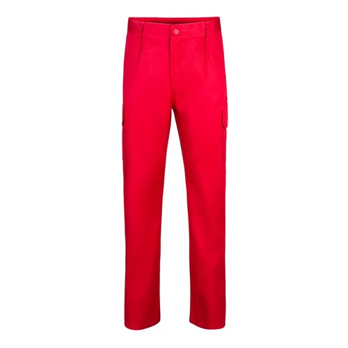 red VL MABON. Pantalón multibolsillos de sarga (200g/m²), en algodón (35%) y poliéster (65%)