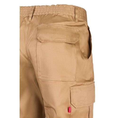 VL MABON. Pantalón multibolsillos de sarga (200g/m²), en algodón (35%) y poliéster (65%)