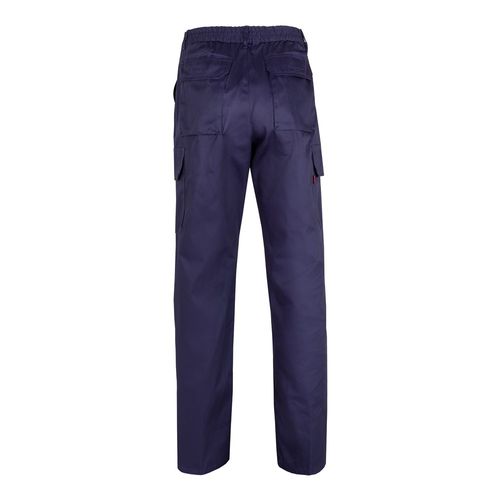 VL MABON. Pantalón multibolsillos de sarga (200g/m²), en algodón (35%) y poliéster (65%)