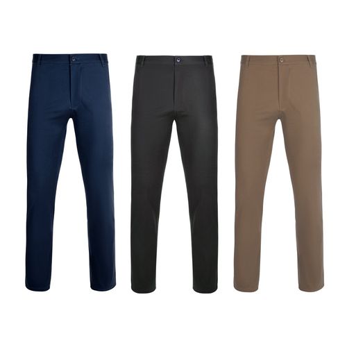 VL VISHNU. Pantalón chino unisex elástico (260g/m²), en algodón (98%) y elastano (2%)