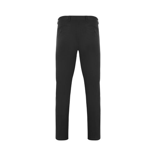 black VL VISHNU. Pantalón chino unisex elástico (260g/m²), en algodón (98%) y elastano (2%)