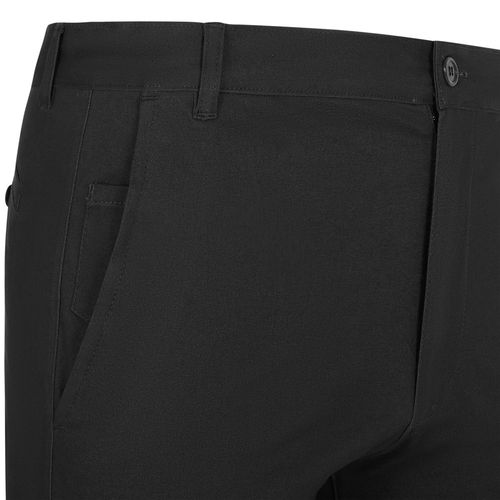black VL VISHNU. Pantalón chino unisex elástico (260g/m²), en algodón (98%) y elastano (2%)