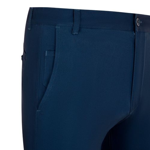 azul marino VL VISHNU. Pantalón chino unisex elástico (260g/m²), en algodón (98%) y elastano (2%)