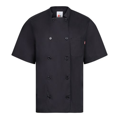 VL DURGA. Veste de cuisine à manches courtes en popeline (110g/m²), en coton (35%) et polyester (65%) - 2