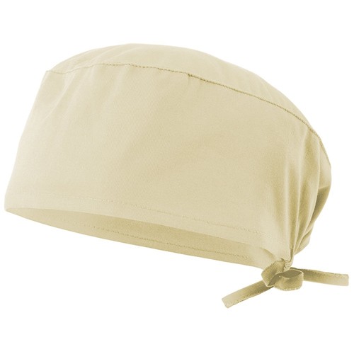 amarillo pastel VL ENLIL. Gorro sanitario de sarga (190g/m²), en algodón (35%) y poliéster (65%)