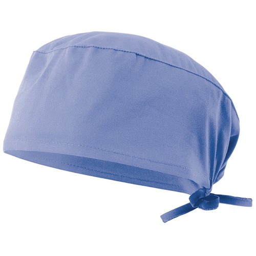 azul / blanco pastel VL ENLIL. Gorro sanitario de sarga (190g/m²), en algodón (35%) y poliéster (65%)