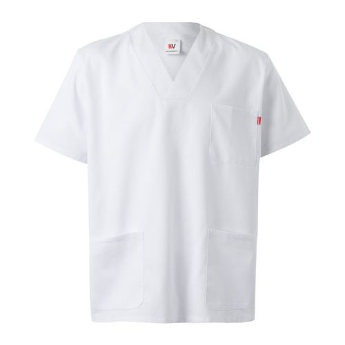 VL TLALOC. TWILL TUNIC (190G/M²) WITH SHORT SLEEVES, IN POLYESTER (65%) AND COTTON (35%)
