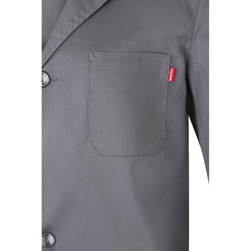 gray VL DANU. Blusa de sarga (175g/m²), en algodón (35%) y poliéster (65%)