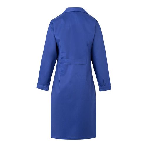 azulón VL RAMA. Bata de manga larga en sarga (175g/m²), en sarga de algodón (35%) y poliéster (65%)