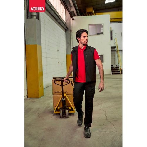 red VL VARUNA. Chaleco soft shell (280g/m²), con forro polar, en poliéster (94%) y elastano (6%)