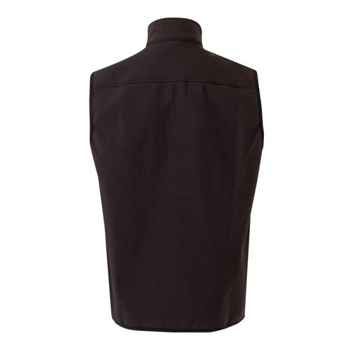 black VL VARUNA. Chaleco soft shell (280g/m²), con forro polar, en poliéster (94%) y elastano (6%)