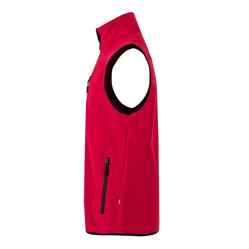 VL VARUNA. Chaleco soft shell (280g/m²), con forro polar, en poliéster (94%) y elastano (6%)