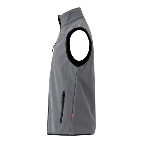 VL VARUNA. Chaleco soft shell (280g/m²), con forro polar, en poliéster (94%) y elastano (6%)