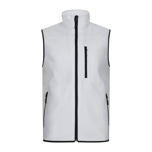 VL VARUNA. Chaleco soft shell (280g/m²), con forro polar, en poliéster (94%) y elastano (6%)