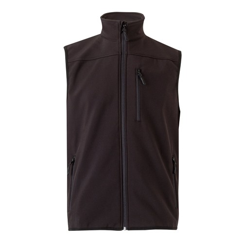 VL VARUNA. Chaleco soft shell (280g/m²), con forro polar, en poliéster (94%) y elastano (6%)