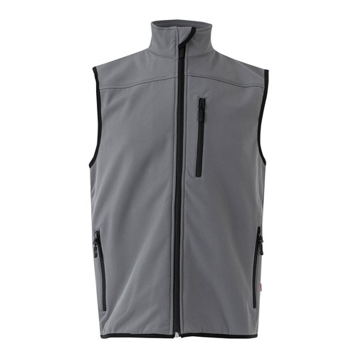 VL VARUNA. Chaleco soft shell (280g/m²), con forro polar, en poliéster (94%) y elastano (6%)