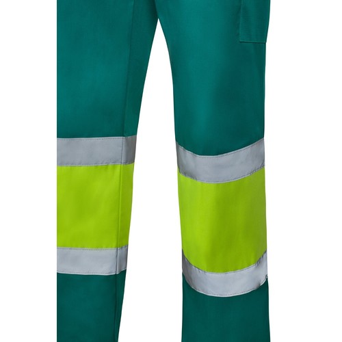 verde/amarillo VL ARTEMIS. Two-colour twill trousers (190g/m²), made of cotton (20%) and polyester (80%)