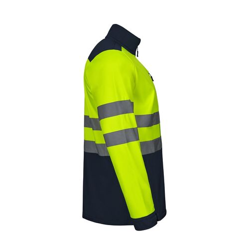VL HESTIA. Chaqueta soft shell bicolor (280 g/m²), con forro polar y membrana de TPU, en poliéster (96%) y elastano (4%)