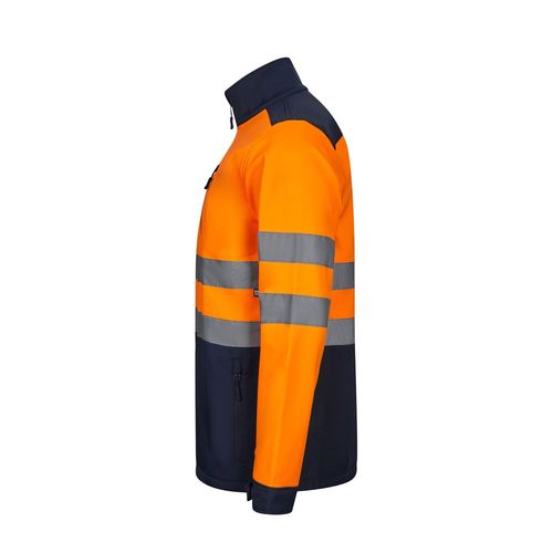 VL HESTIA. Chaqueta soft shell bicolor (280 g/m²), con forro polar y membrana de TPU, en poliéster (96%) y elastano (4%)