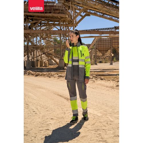 VL HESTIA. Veste soft shell bicolore (280g/m²), en polyester (96%) et élasthanne (4%)