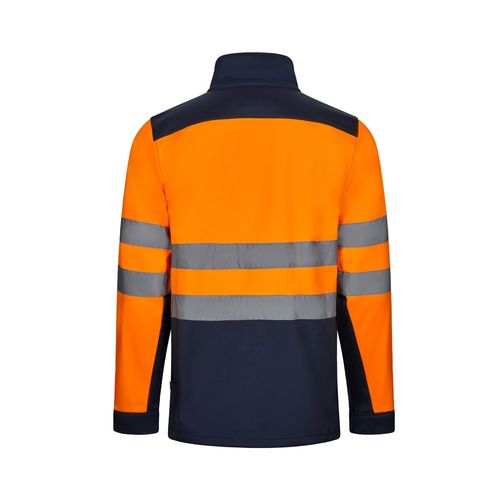 VL HESTIA. Chaqueta soft shell bicolor (280 g/m²), con forro polar y membrana de TPU, en poliéster (96%) y elastano (4%)