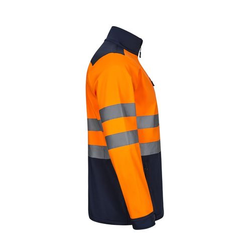 VL HESTIA. Chaqueta soft shell bicolor (280 g/m²), con forro polar y membrana de TPU, en poliéster (96%) y elastano (4%)