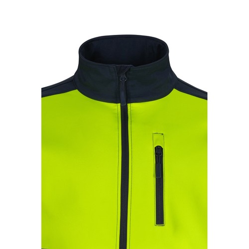 VL HESTIA LARGE. Veste soft shell bicolore (280g/m²), doublée polaire et membrane TPU, en polyester (96%) et élasthanne (4%) - 6