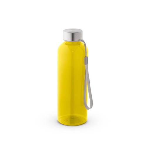 yellow ENDERS M. Botella PET reciclado (100% rPET) con acabado translúcido brillante 600 ml