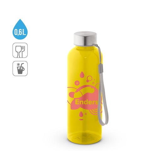 ENDERS M. Botella PET reciclado (100% rPET) con acabado translúcido brillante 600 ml