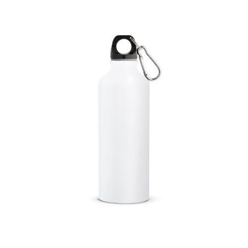 white RE-LANDSCAPE M. Botella de aluminio reciclado (100% rAL) con mosquetón 530 mL