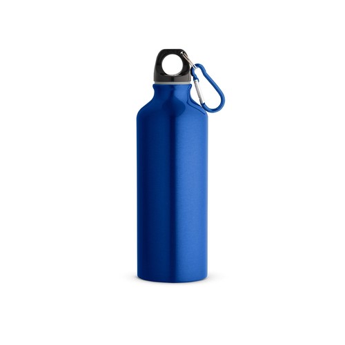 azulón RE-LANDSCAPE M. Botella de aluminio reciclado (100% rAL) con mosquetón 530 mL