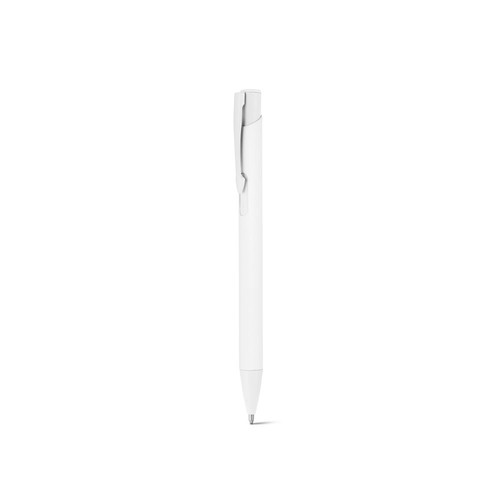 CLINT. Bolígrafo de aluminio reciclado (100% rAL) con acabado de goma