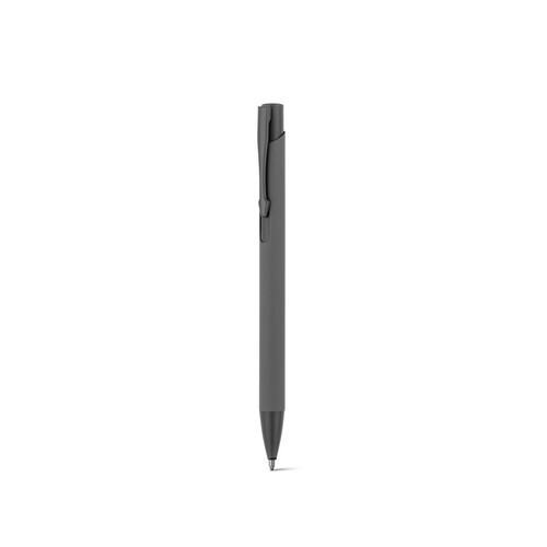 CLINT. Bolígrafo de aluminio reciclado (100% rAL) con acabado de goma