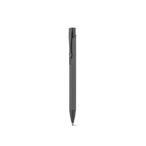 CLINT. Bolígrafo de aluminio reciclado (100% rAL) con acabado de goma