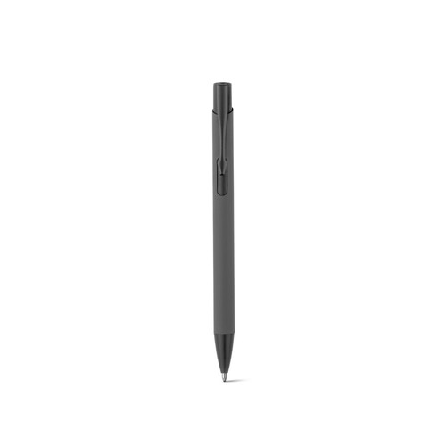 CLINT. Bolígrafo de aluminio reciclado (100% rAL) con acabado de goma