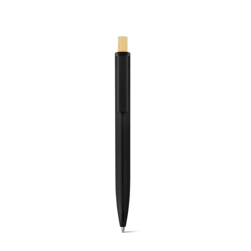black ZARA. Bolígrafo de ABS reciclado (100% rABS) con botón de bambú