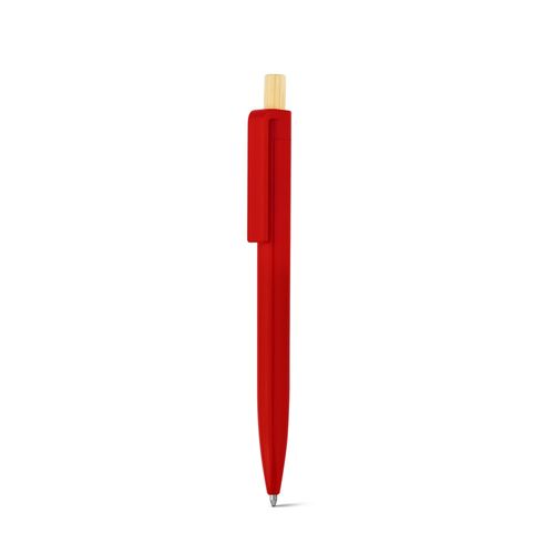 red ZARA. Bolígrafo de ABS reciclado (100% rABS) con botón de bambú