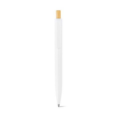 ZARA. Bolígrafo de ABS reciclado (100% rABS) con botón de bambú