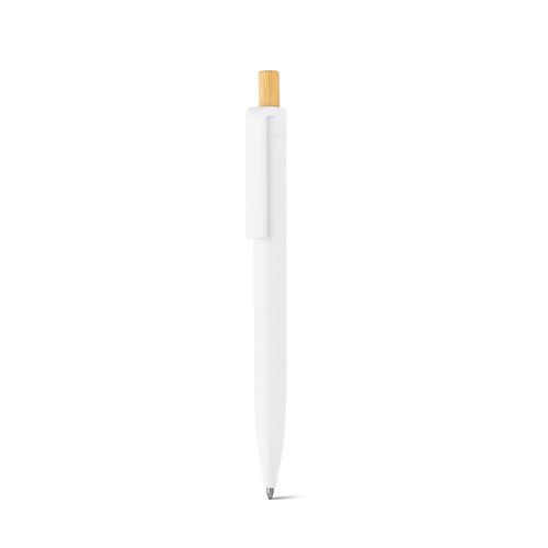 ZARA. Bolígrafo de ABS reciclado (100% rABS) con botón de bambú