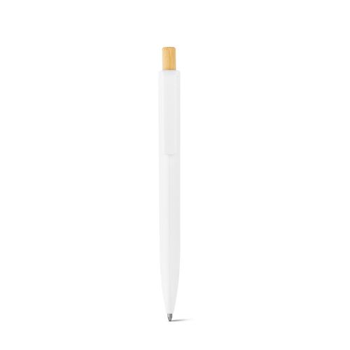 ZARA. Bolígrafo de ABS reciclado (100% rABS) con botón de bambú