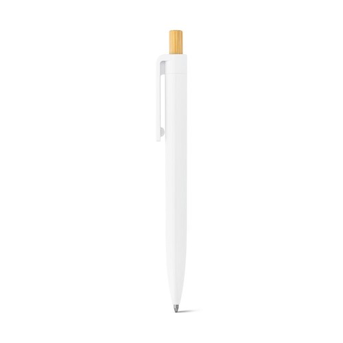 ZARA. Bolígrafo de ABS reciclado (100% rABS) con botón de bambú