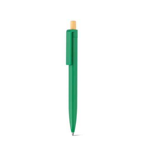 green ZARA. Bolígrafo de ABS reciclado (100% rABS) con botón de bambú