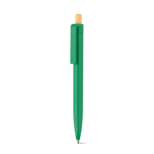 ZARA. Bolígrafo de ABS reciclado (100% rABS) con botón de bambú