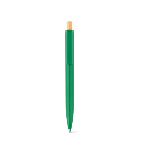 ZARA. Bolígrafo de ABS reciclado (100% rABS) con botón de bambú