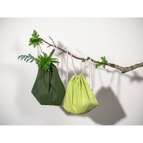 yellow ISTANBUL. Mochila confeccionada en algodón reciclado (70%) y poliéster (30% rPET) (150 g/m²)