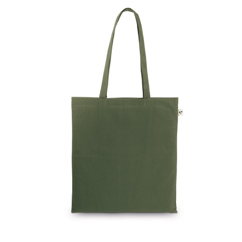 verde militar MEXICO. Bolsa fabricada en algodón reciclado (70%) y poliéster (30% rPET) (150 g/m²)